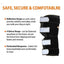 NeoAlly Dog Rear Leg Hock Brace with Metal Spring Strips for Large Dogs [Long Version] (Pair) Neoallypets