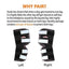 NeoAlly Dog Rear Leg Hock Brace with Safety Reflective Straps for Large Dogs [Long Version] Neoallypets