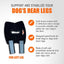 NeoAlly Dog Rear Leg Hock Brace with Safety Reflective Straps for Small Dogs [Short Version] Neoallypets