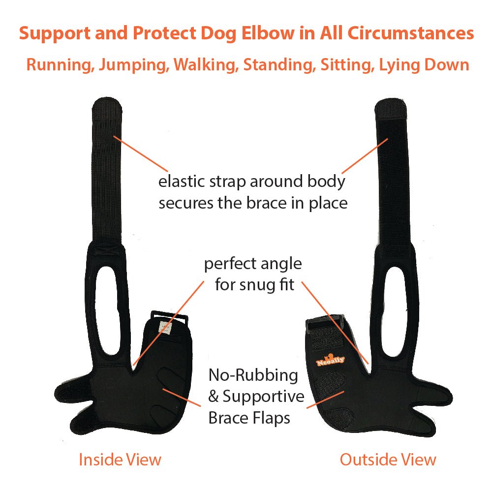 NeoAlly Elbow and Shoulder Brace for Dogs and Cats - Optimal Support for Pet Mobility Neoallypets