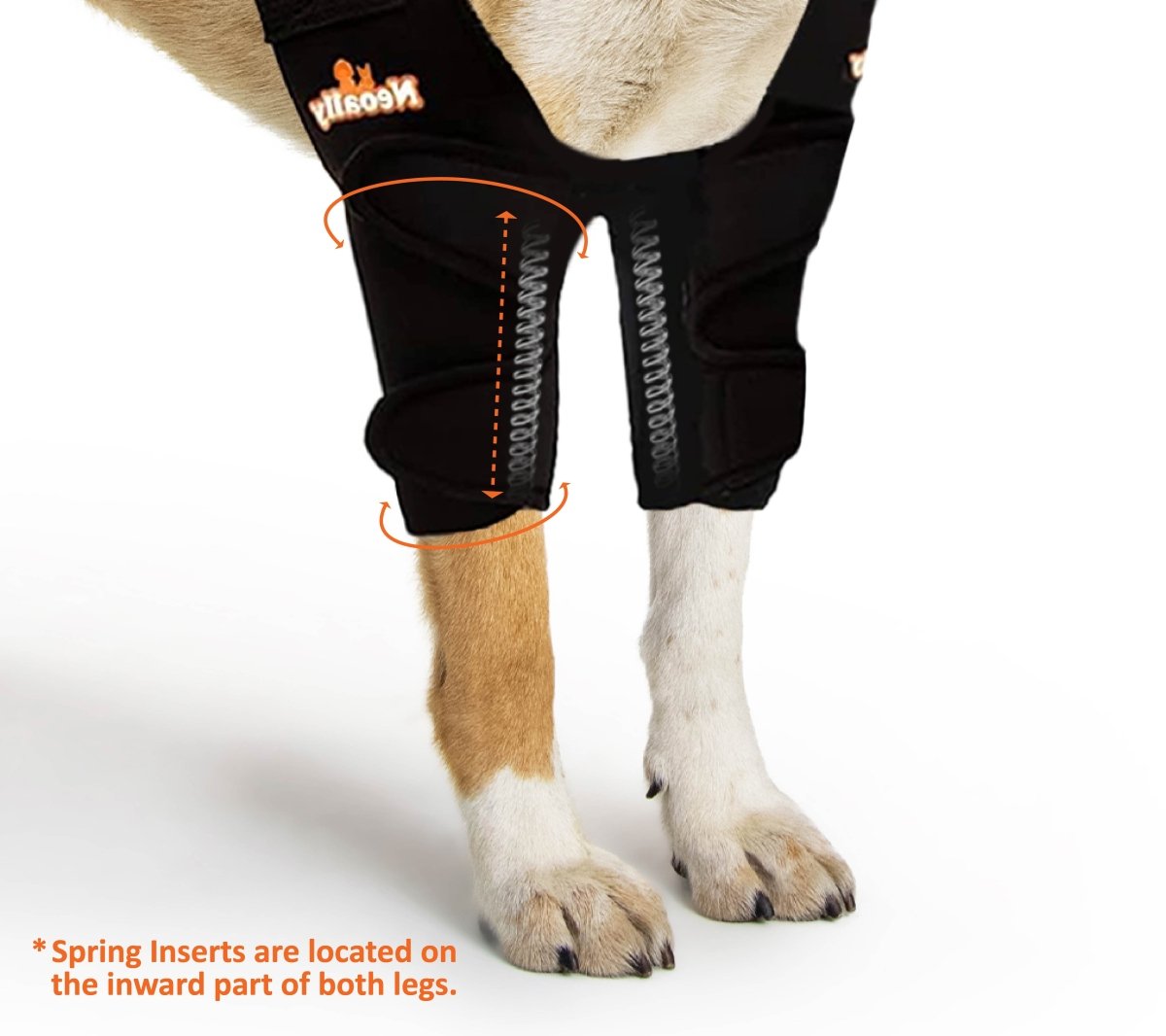 NeoAlly Elbow and Shoulder Brace with Spring Inserts for Dogs and Cats - Enhance Pet Mobility with Optimal Support Neoallypets