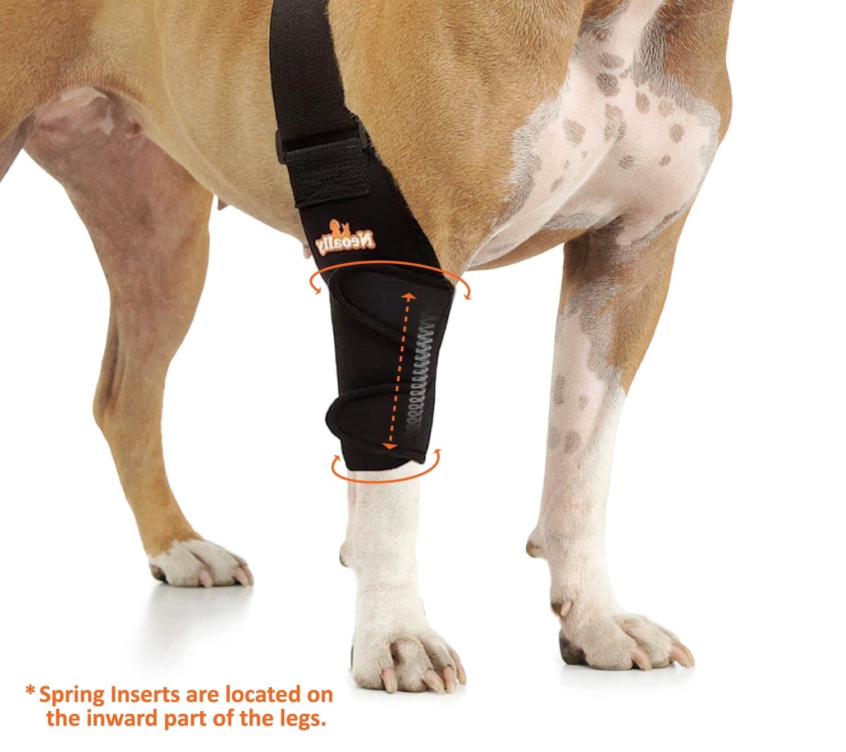 NeoAlly Elbow and Shoulder Brace with Spring Inserts for Dogs and Cats - Enhance Pet Mobility with Optimal Support Neoallypets