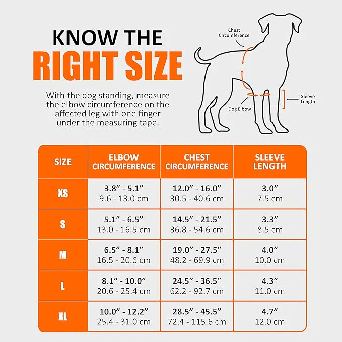 NeoAlly Elbow and Shoulder Brace with Spring Inserts for Dogs and Cats - Enhance Pet Mobility with Optimal Support Neoallypets