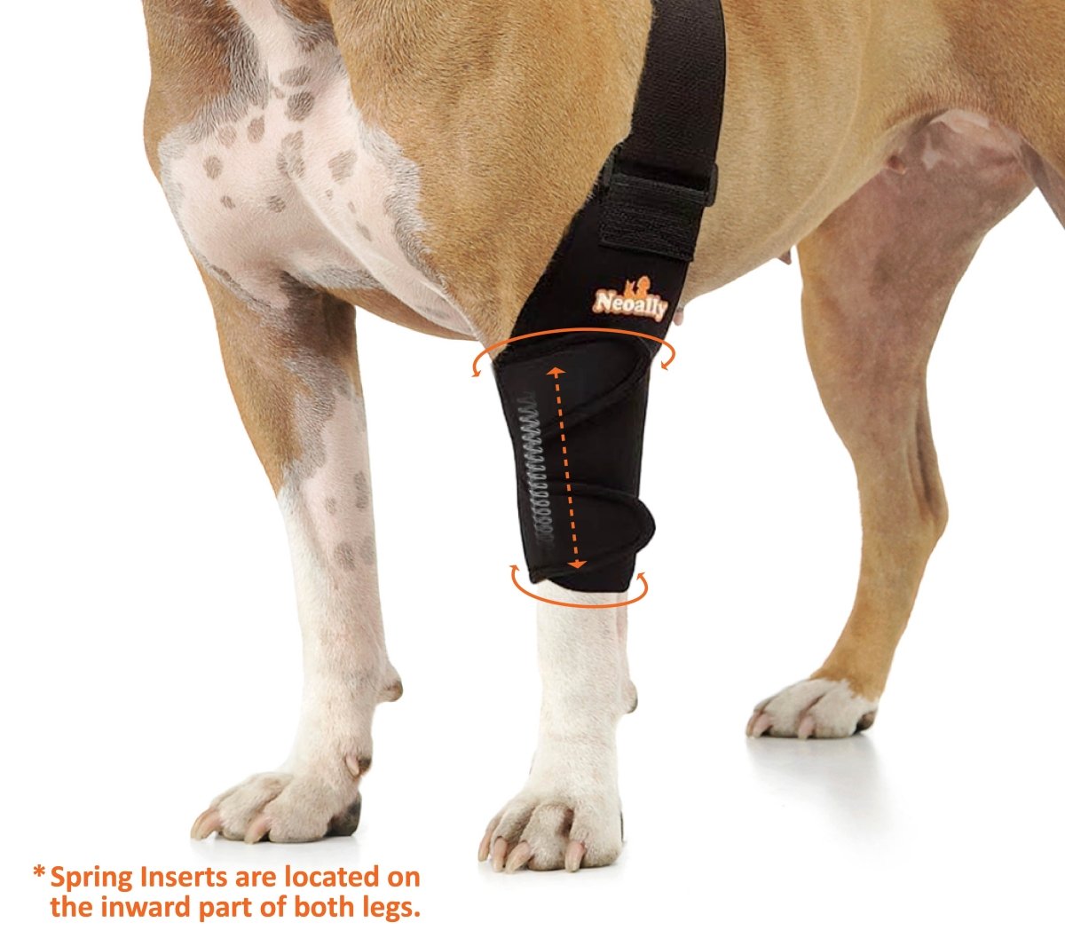 NeoAlly Elbow and Shoulder Brace with Spring Inserts for Dogs and Cats - Enhance Pet Mobility with Optimal Support Neoallypets