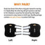 NeoAlly Rear Leg Hock Brace - Metal Spring Strips for Small Dogs [Short Version] (Pair) Neoallypets