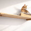 The Cat Nest Bed Natural Bamboo Gray Plush 34" Solid Shelf Cat shelves/bed Catastrophic Creations