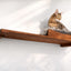 The Cat Nest Bed English Chestnut Bamboo Gray Plush 34" Solid Shelf Cat shelves/bed Catastrophic Creations