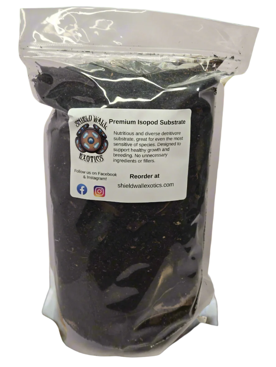 Premium Isopod Substrate - Nutrient-Rich Bioactive Terrarium Mix Soil Shield Wall Exotics