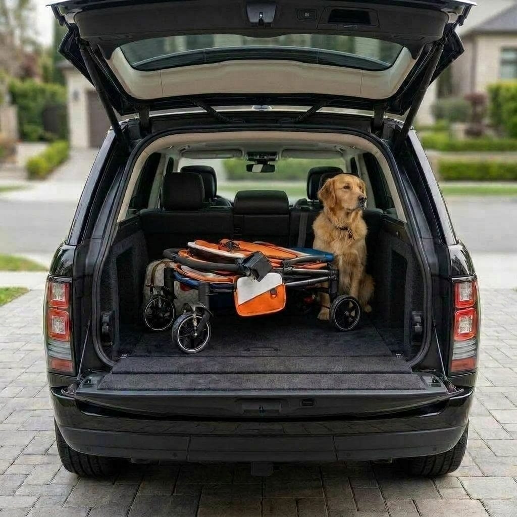 Powerhouse Pet Cruiser Stroller with Easy Access Ramp Pet Carriers Dogline