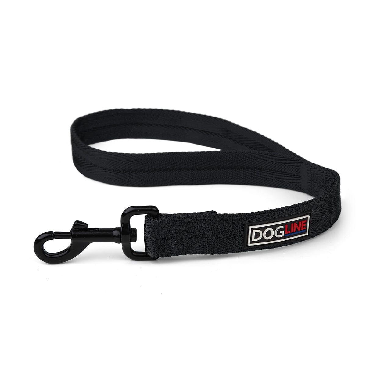 Nylon Flat Dog Leash Black 18” 1” Dog Leashes Dogline