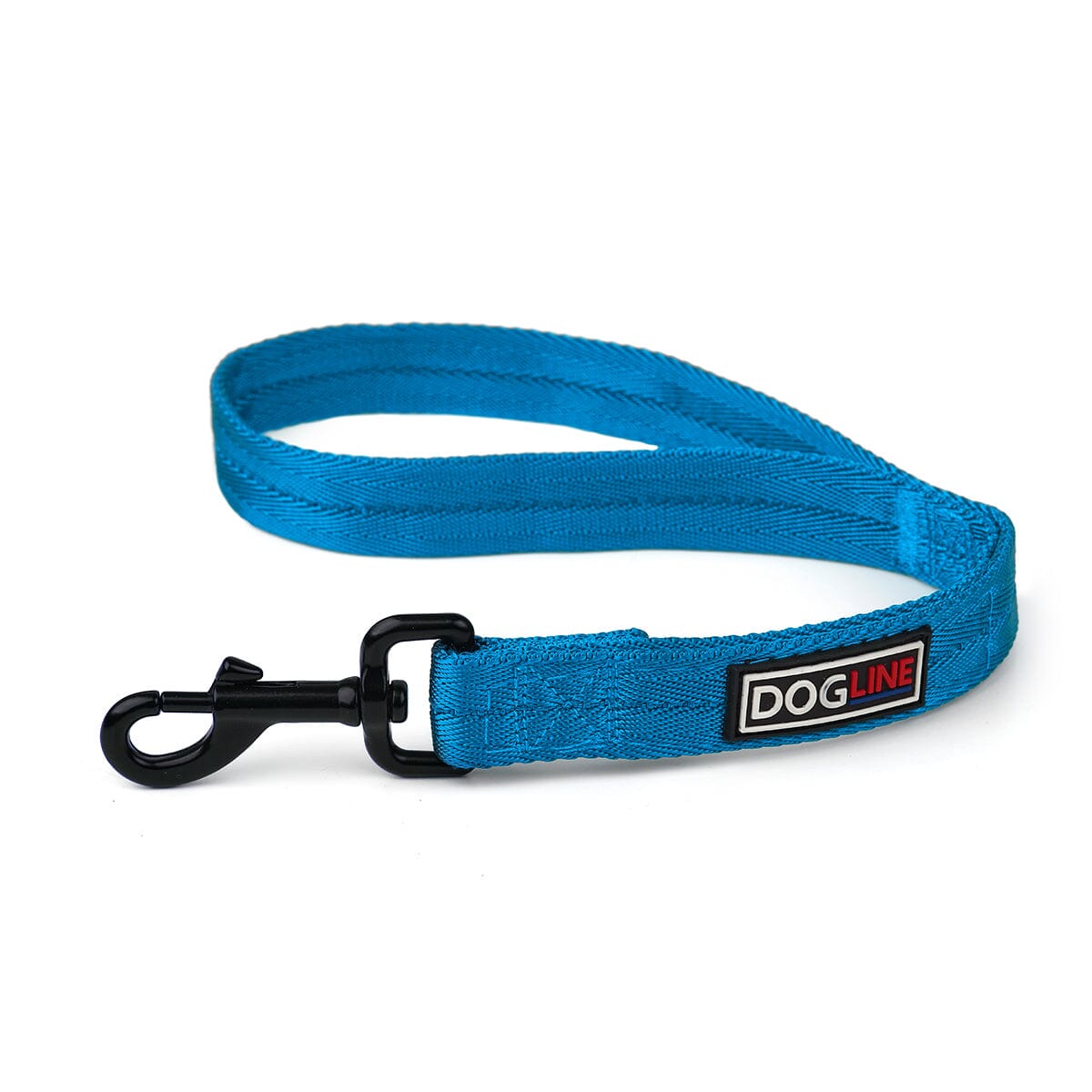 Nylon Flat Dog Leash Cyan 18” 1” Dog Leashes Dogline