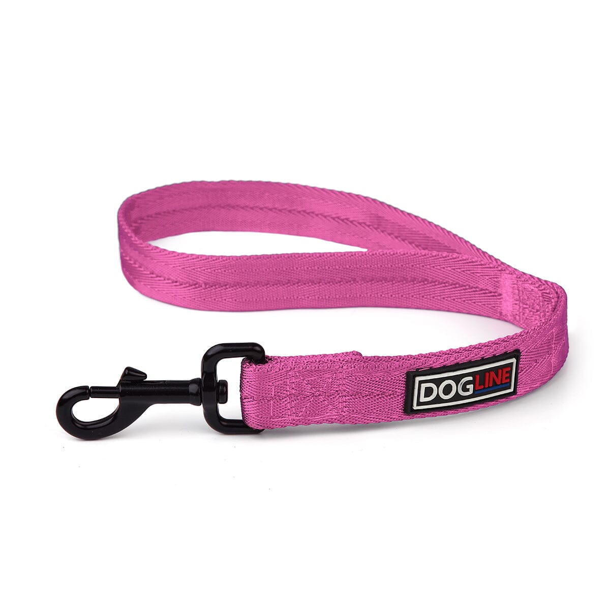Nylon Flat Dog Leash Hot Pink 18” 1” Dog Leashes Dogline
