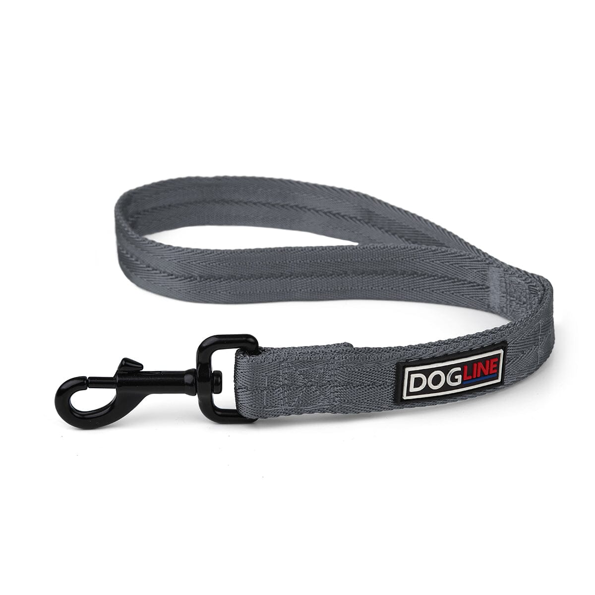 Nylon Flat Dog Leash Grey 18” 1” Dog Leashes Dogline