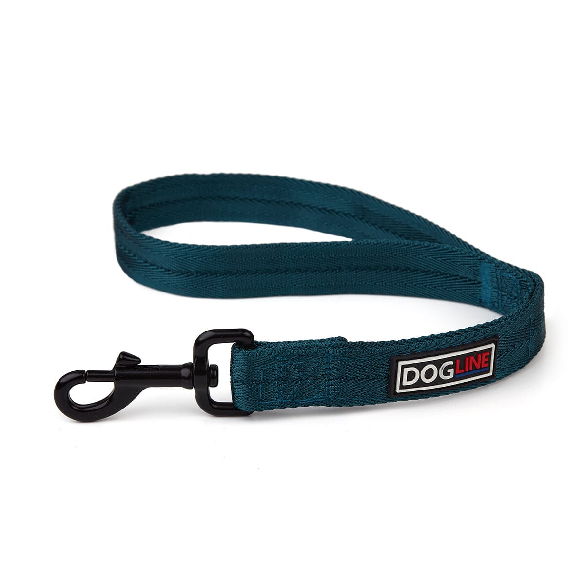Nylon Flat Dog Leash Dark Teal 18” 1” Dog Leashes Dogline