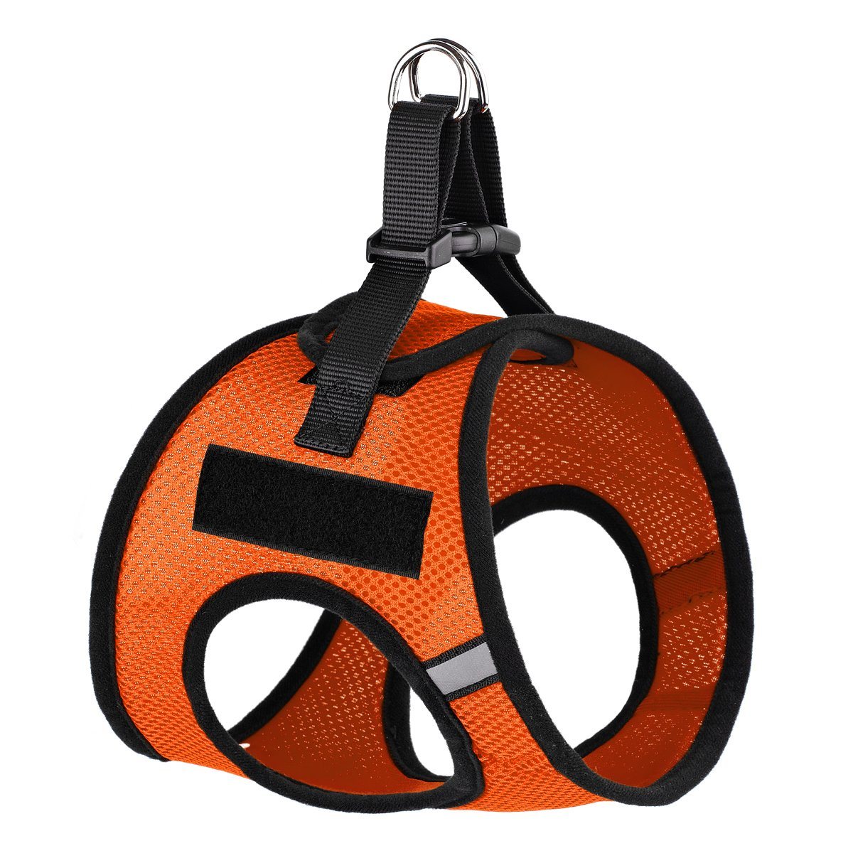 York Mesh Harness + Built-in Hook & Loop Fasteners Orange Dog Harnesses Dogline