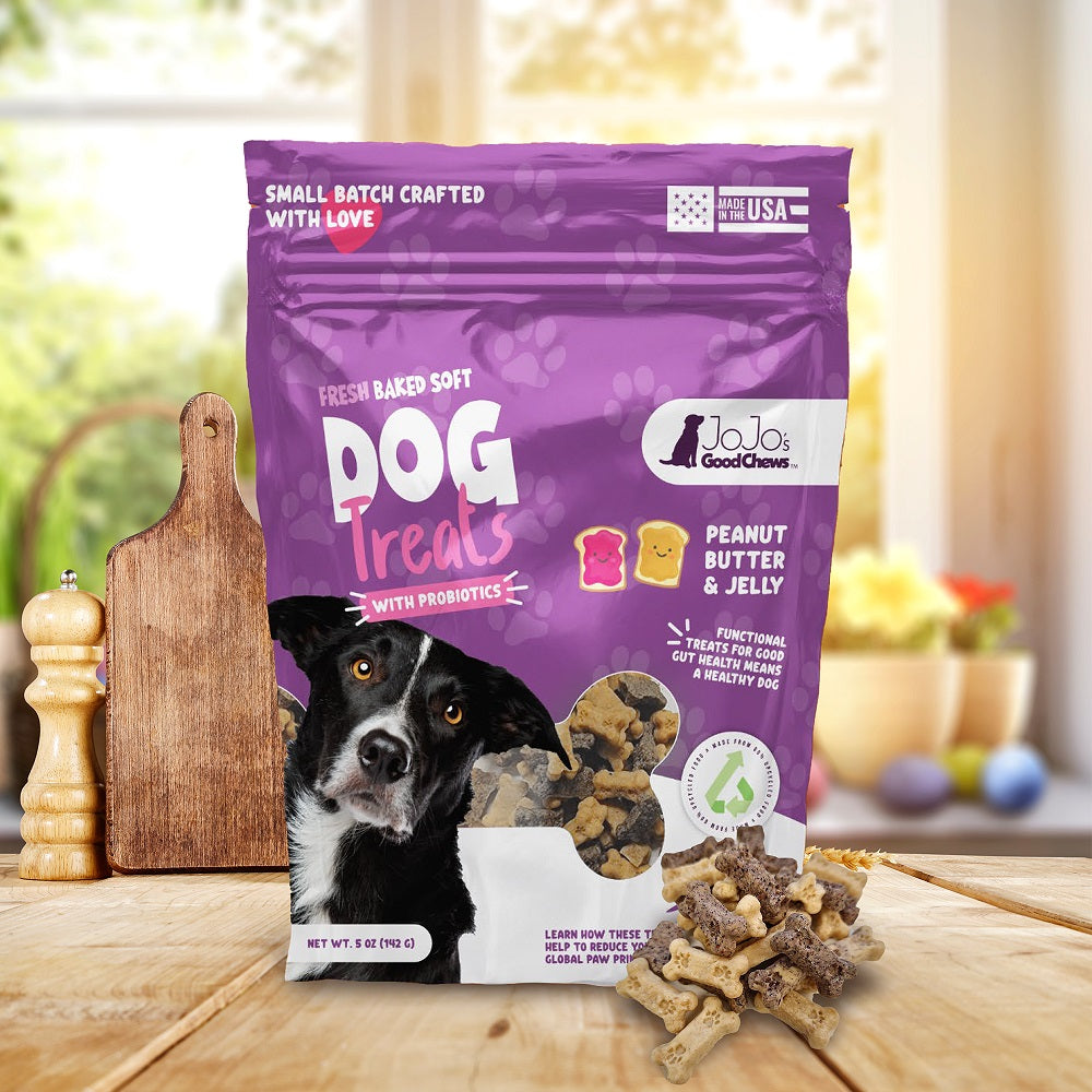 JoJo Good Chews Peanut Butter & Jelly Soft Chew Dog Treats (2-Pack) Dog Treats American Pet Supplies