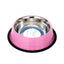 Country Living Set of 2 Ribbed Non-Slip Pet Bowls – Carnation Pink Ribbed Bowls American Pet Supplies