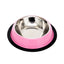 Country Living Set of 2 Ribbed Non-Slip Pet Bowls – Carnation Pink Ribbed Bowls American Pet Supplies