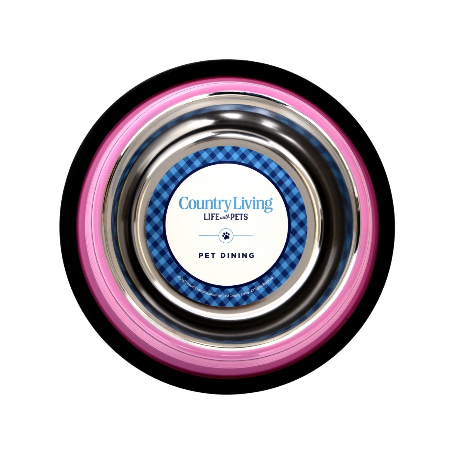 Country Living Set of 2 Ribbed Non-Slip Pet Bowls – Carnation Pink Ribbed Bowls American Pet Supplies