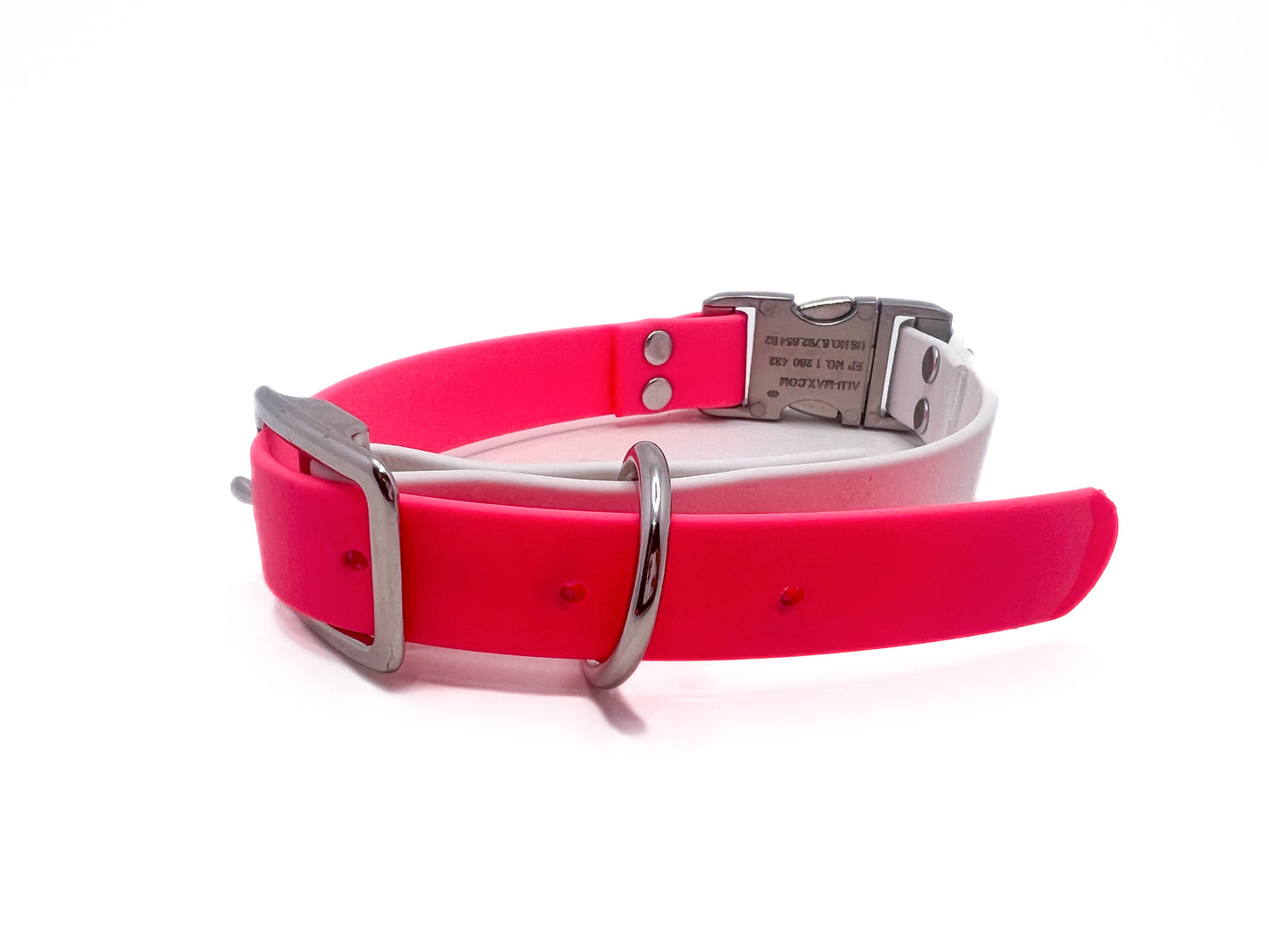The Elegance Collar by Chief Treats Pink White Extra-Small 12" or less Dog Collar Chief’s Treats and Pet Supplies