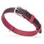 Soft Leather Dual-Color Flat Dog Collar Pink 15-19" 3 4" Dog Collars Dogline