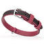 Soft Leather Dual-Color Flat Dog Collar Pink 5 8" Dog Collars Dogline