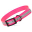 Biothane Translucent Reflective Dog Collar Pink Dog Collars Dogline