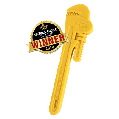 Pipe Wrench Nylon Dog Toy for Aggressive Chewers | USA Made | SodaPup Nylon Dog Toys SodaPup/True Dogs, LLC