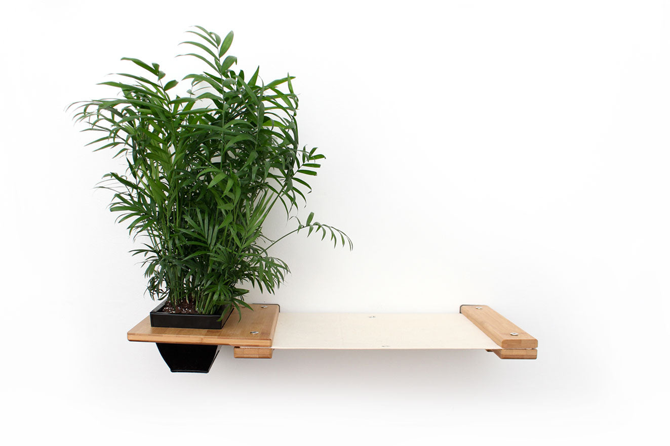 Cat Hammock Wall with Planter Cat Hammock Catastrophic Creations