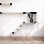 The Play - A Cat Play Wall System Onyx Bamboo Natural Canvas Cat Condo Catastrophic Creations