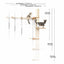 The Crow's Nest - A Wall Cat Scratcher with Hammock Cat Condo Catastrophic Creations