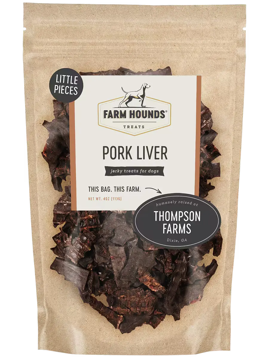 Pork Liver Little Pieces (4oz) Organs Farm Hounds
