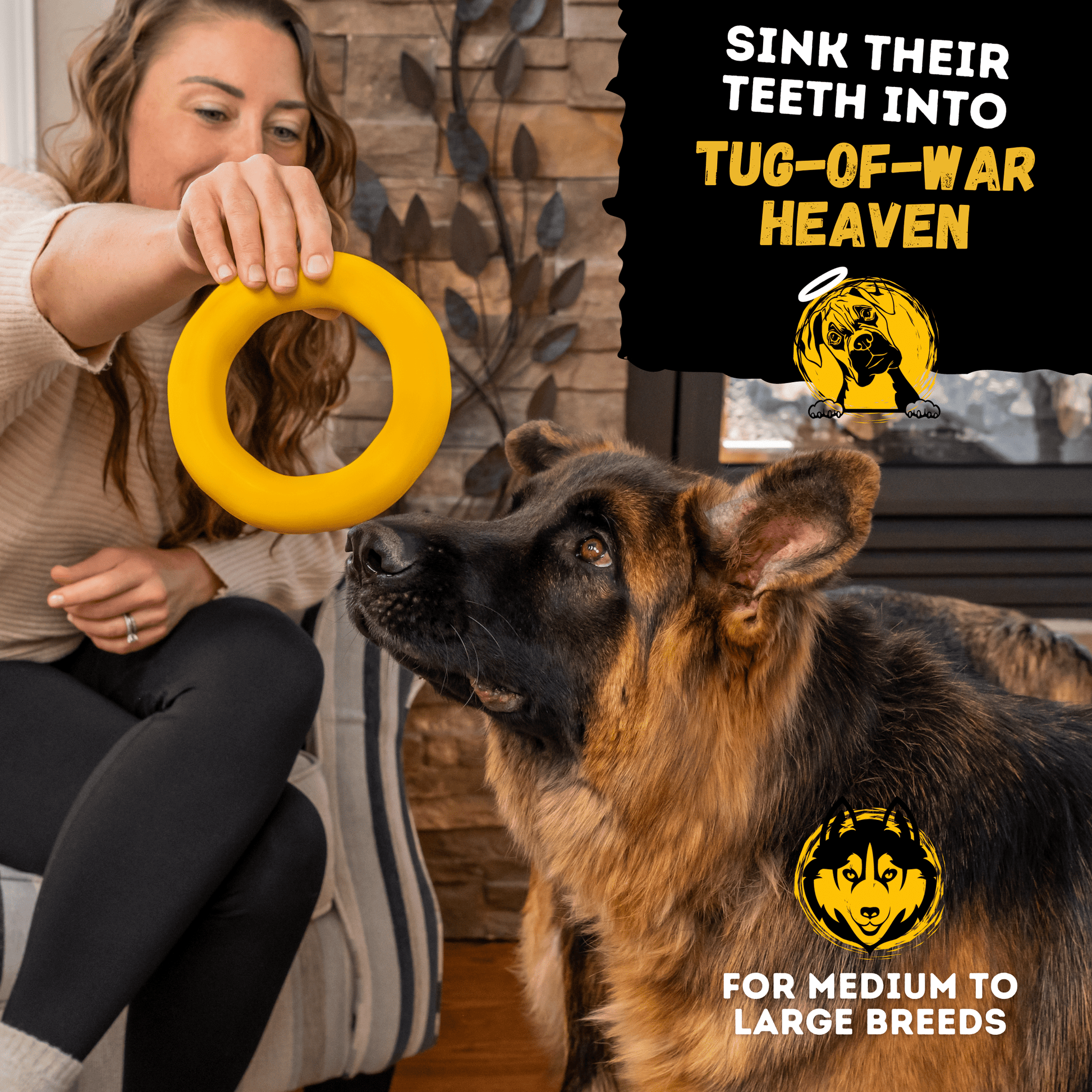 Clutch Ring™ Monster K9 Dog Toys