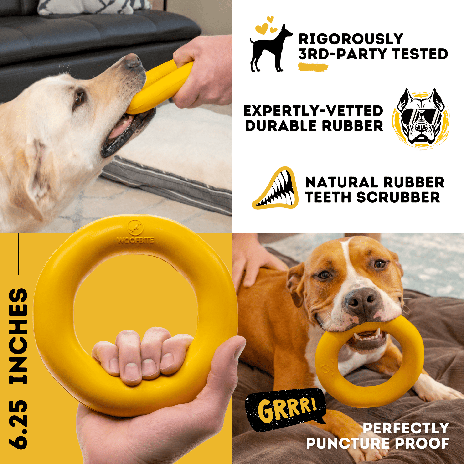 Clutch Ring™ Monster K9 Dog Toys
