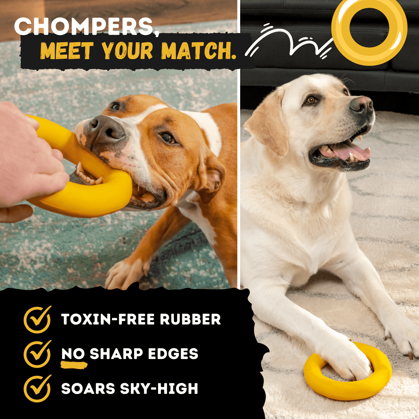 Clutch Ring™ Monster K9 Dog Toys