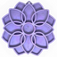 Mandala Softie eTray Shallow Slow Feeder Dog Bowl with Suction Cups | USA Made Pastel Purple Mandala Softie ETRAY SodaPup/True Dogs, LLC