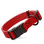 Dogline Biothane Waterproof Dog Collar with Quick Release Buckle Cherry Red Dog Collars Dogline