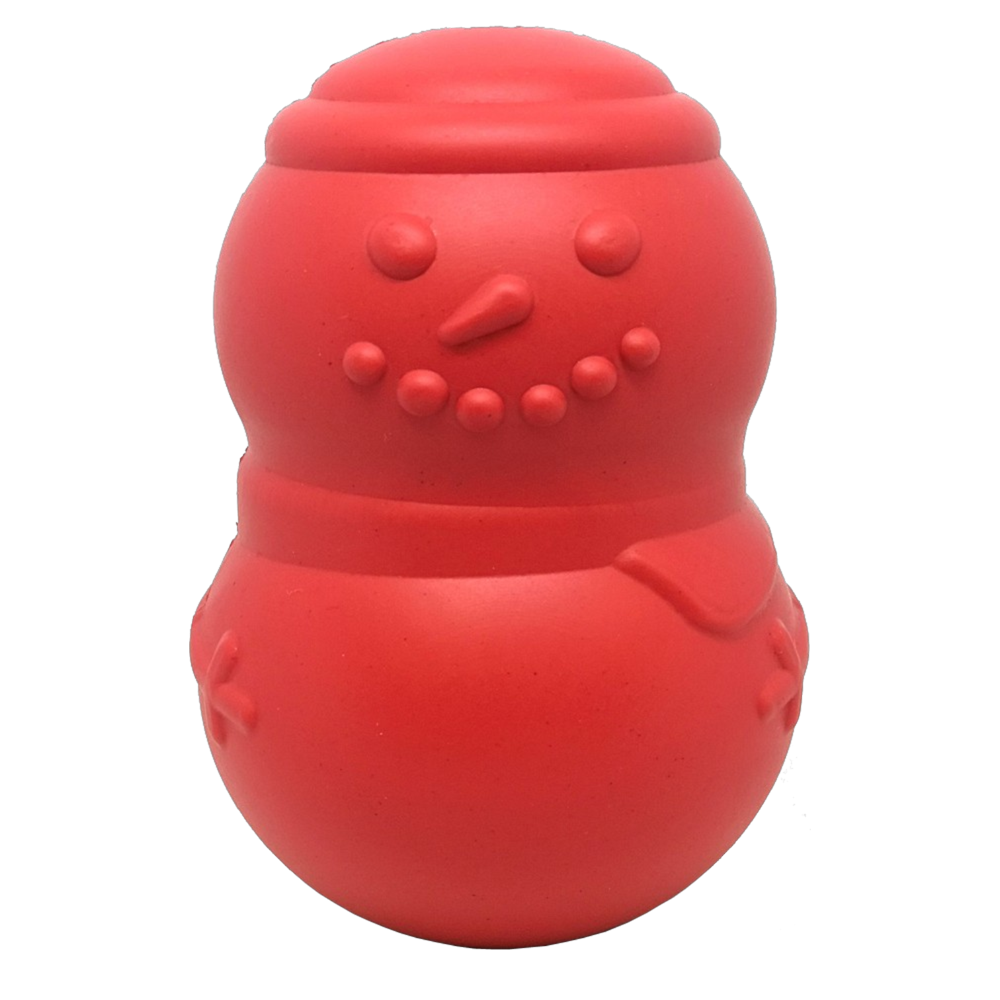 Snowman Dog Toy - Durable Winter Chew Toy for Large Dogs | USA Made Large Snowman Toy Rubber Dog Toys SodaPup/True Dogs, LLC