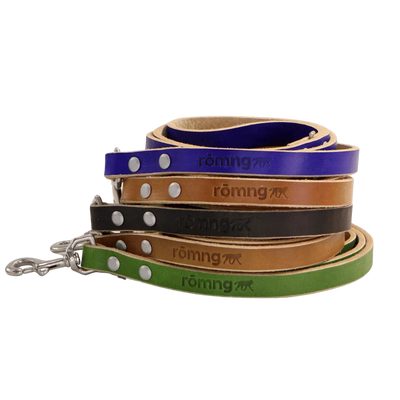 handmade leather dog leash Dog Leashes rōmng