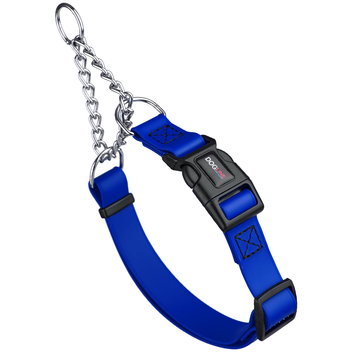 Biothane Adjustable Martingale Collar with Quick Release Buckle Blueberry Royal Dog Collars Dogline