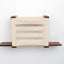 Cat Cubby for Wall - Covered Cat Bed English Chestnut Bamboo Slotted Catastrophic Creations