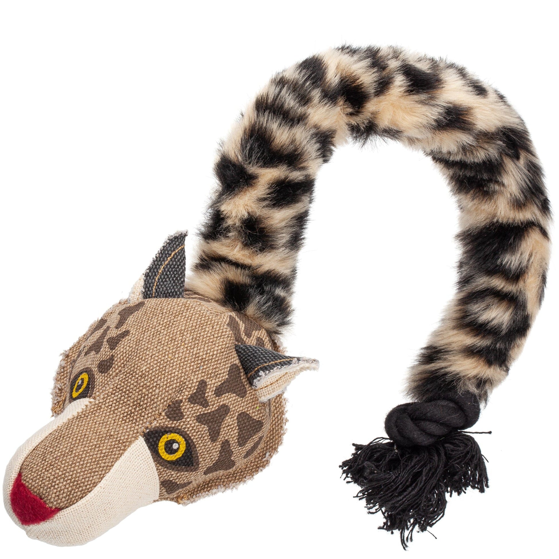 Safari Animal Toys + Ball & Rope Version 22" Safari Leopard - Ball & Rope Version Dog Toys Dogline