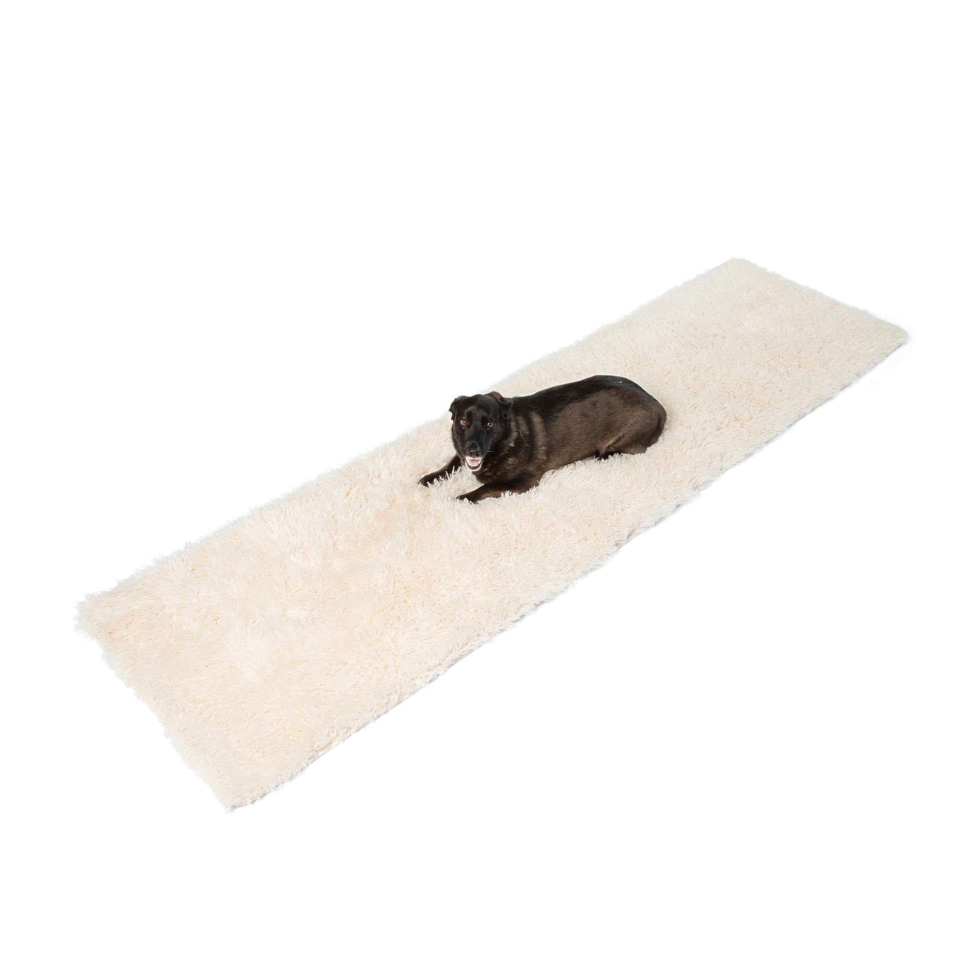 PupProtector™ Luxe Waterproof Bed Runner - Plush Sheep Ivory Dog Blanket Paw
