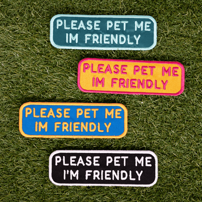 Please Pet Me Patch K9 Sport Sack