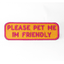 Please Pet Me Patch Mustard & Pink K9 Sport Sack