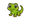 small cartoonish reptile icon