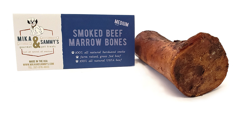 Smoked Beef Marrow Bones - Mika & Sammy's Medium Beef Bone Mika & Sammy