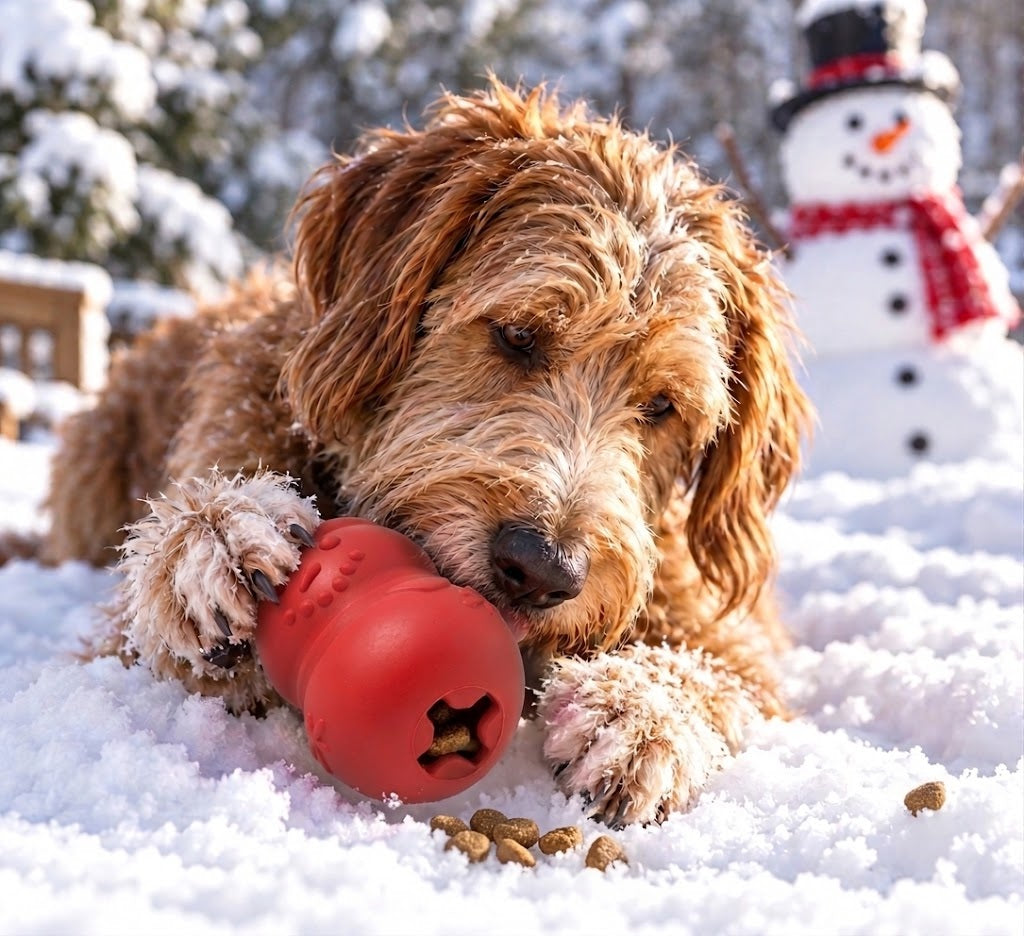 Snowman Dog Toy - Durable Winter Chew Toy for Large Dogs | USA Made Rubber Dog Toys SodaPup/True Dogs, LLC