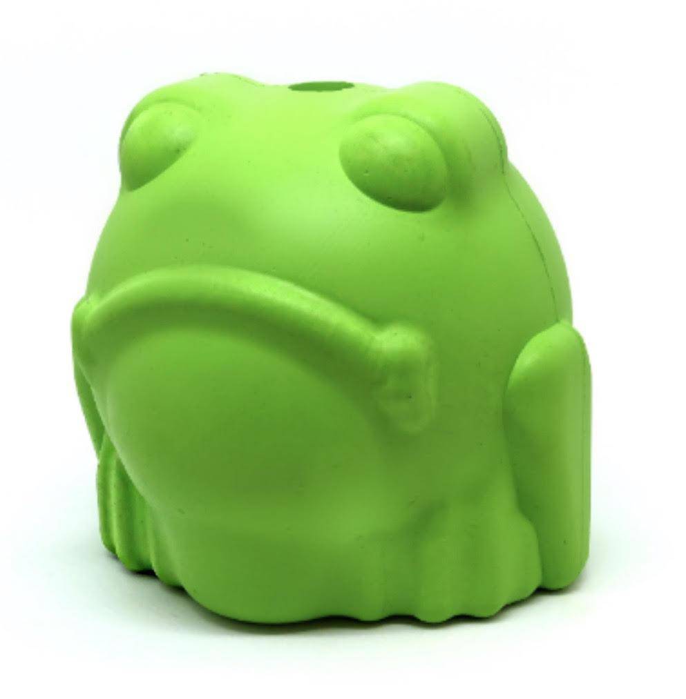 Bull Frog Dog Chew Toy & Treat Dispenser - USA Made | SodaPup Bull Frog Treat Dispenser & Chew Toy Rubber Dog Toys SodaPup/True Dogs, LLC