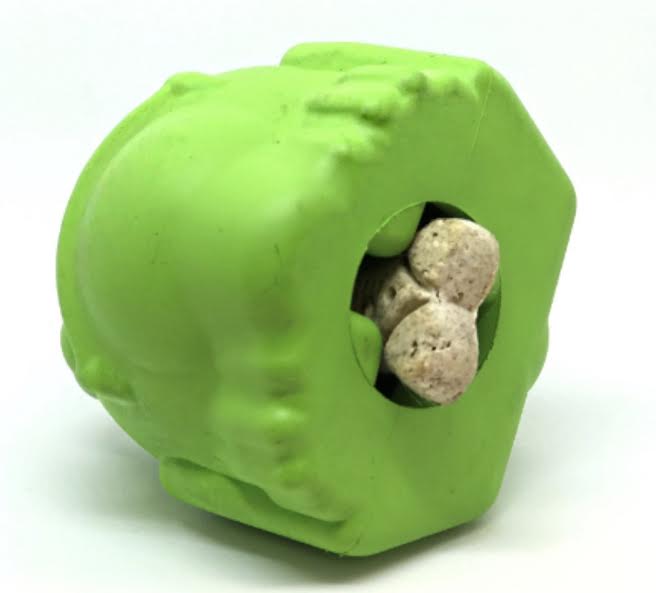 Bull Frog Dog Chew Toy & Treat Dispenser - USA Made | SodaPup Rubber Dog Toys SodaPup/True Dogs, LLC